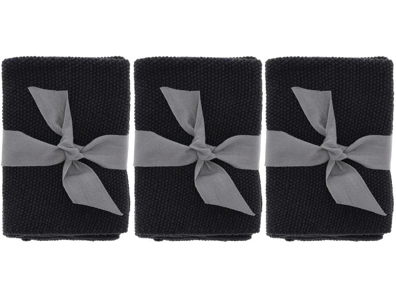 Södahl Abwaschlappen Soft 3 Stück, Schwarz