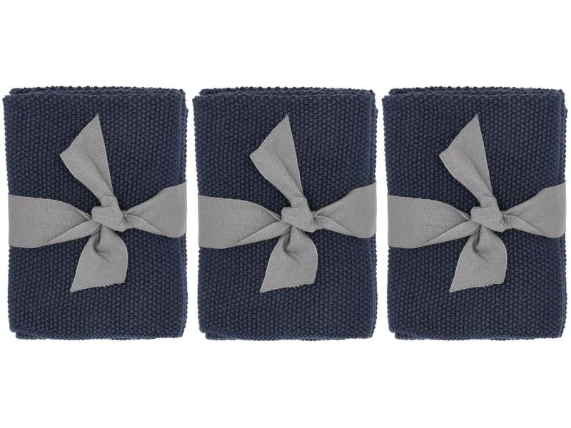 Södahl Abwaschlappen Soft 3 Stück, Indigo