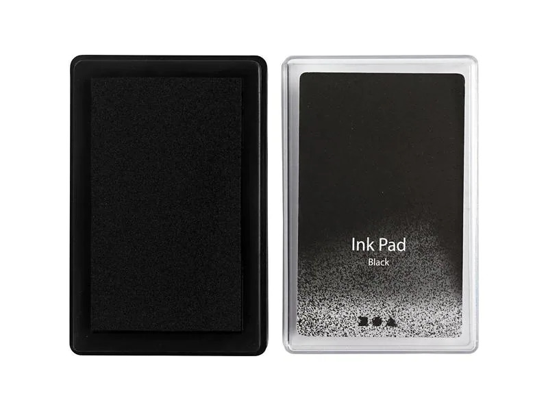 Creativ Company Stempelkissen Ink Pad, 9 x 6 x 2 cm Schwarz