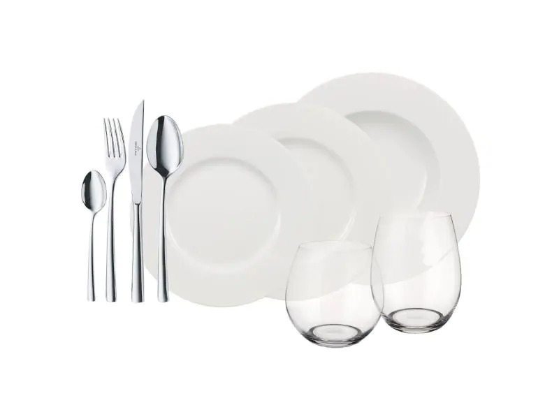 Villeroy &amp; Boch Kombi-Service World 4 Friends 36-teilig, Weiss