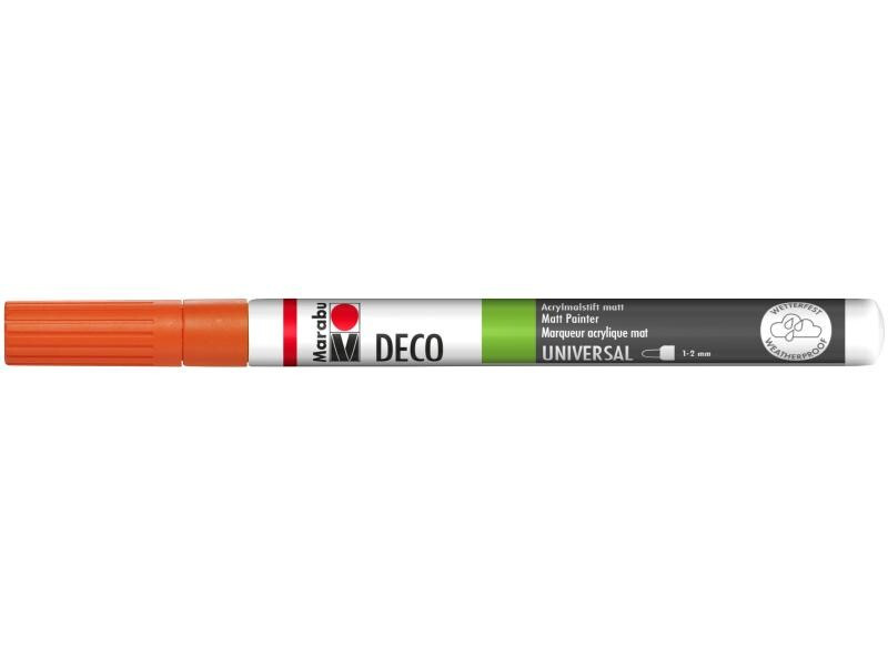 Marabu Acrylmarker Deco Painter 1 - 2 mm, Mandarine