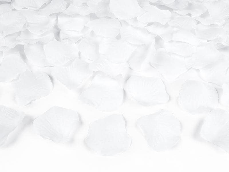 Partydeco Streudeko Rosen 500 Stück, Weiss