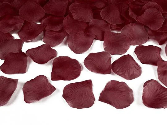 Partydeco Streudeko Rosen 500 Stück, Dunkelrot