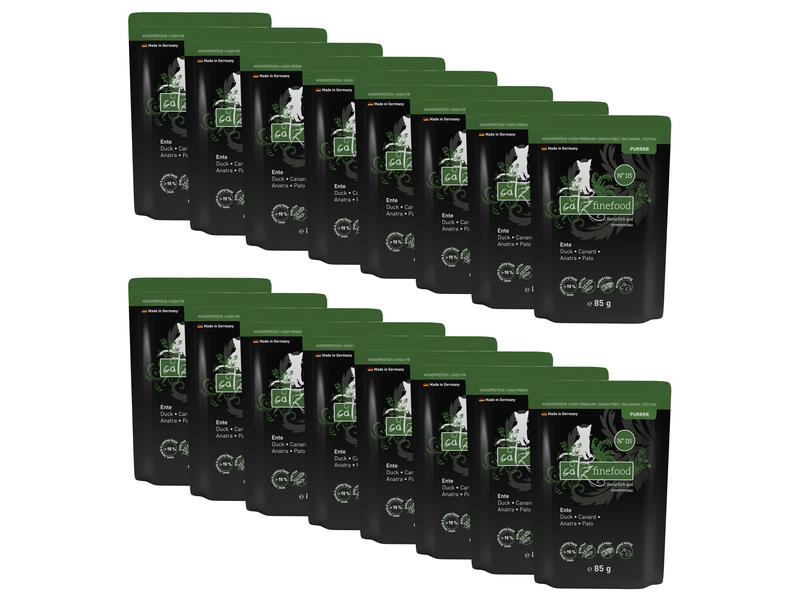 catz finefood Nassfutter Purrrr No.115 Ente, 16 x 85 g