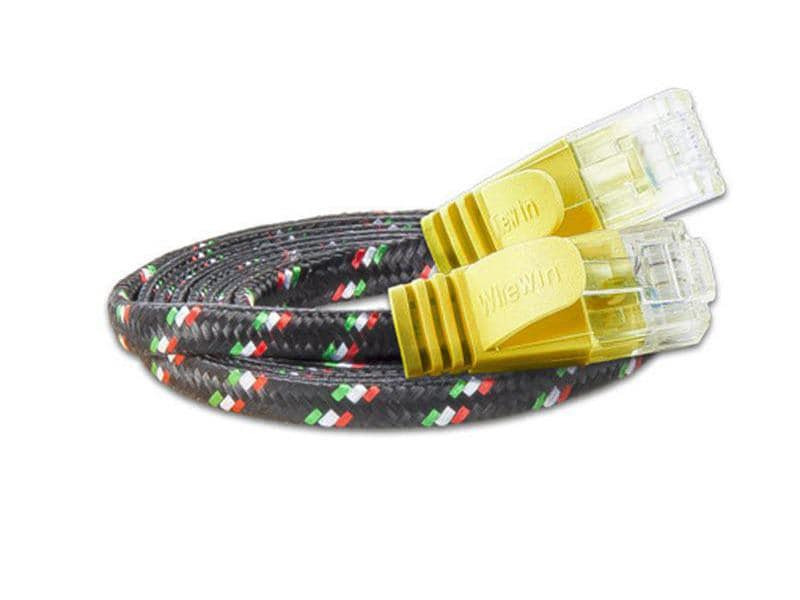 SLIM Slimpatchkabel RJ-45 - RJ-45, Cat 6, UTP, 0.5 m, Gelb
