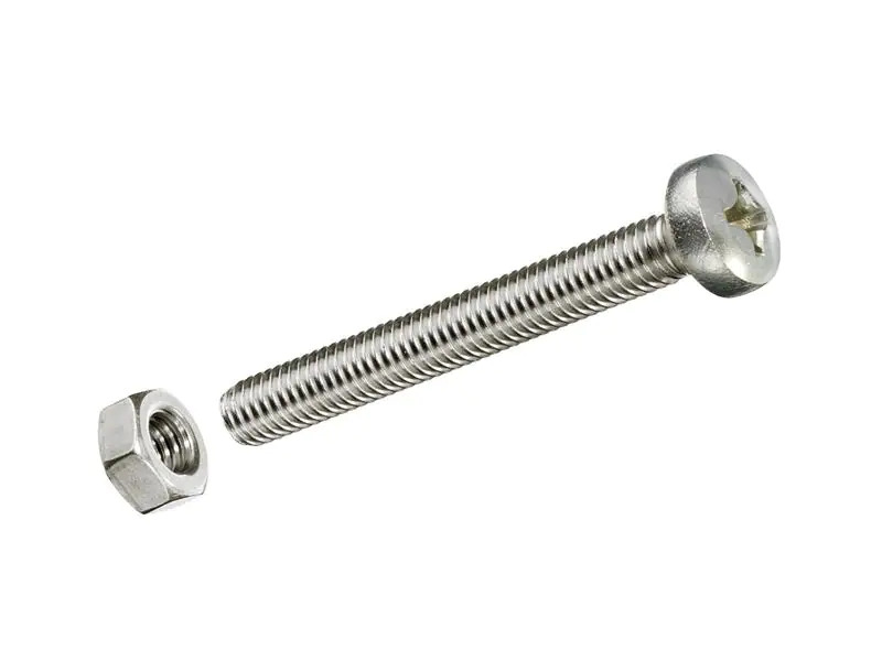Krafter Metrische Schrauben M 6 x 40 mm mit Muttern Edelstahl, 4 Stk