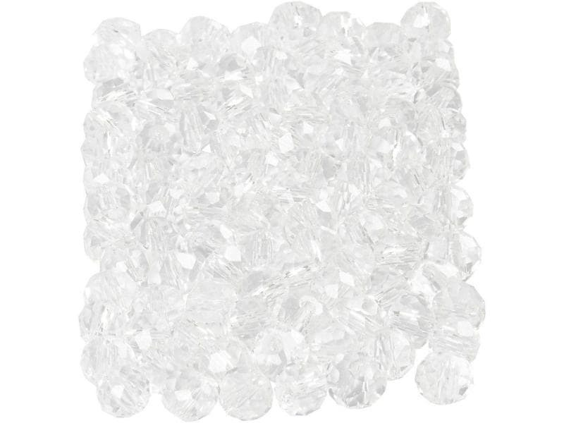 Creativ Company Glasschliffperlen 3 mm x 4 mm Transparent