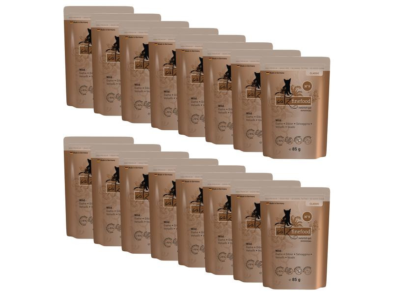catz finefood Nassfutter No.09 Wild, 16 x 85 g