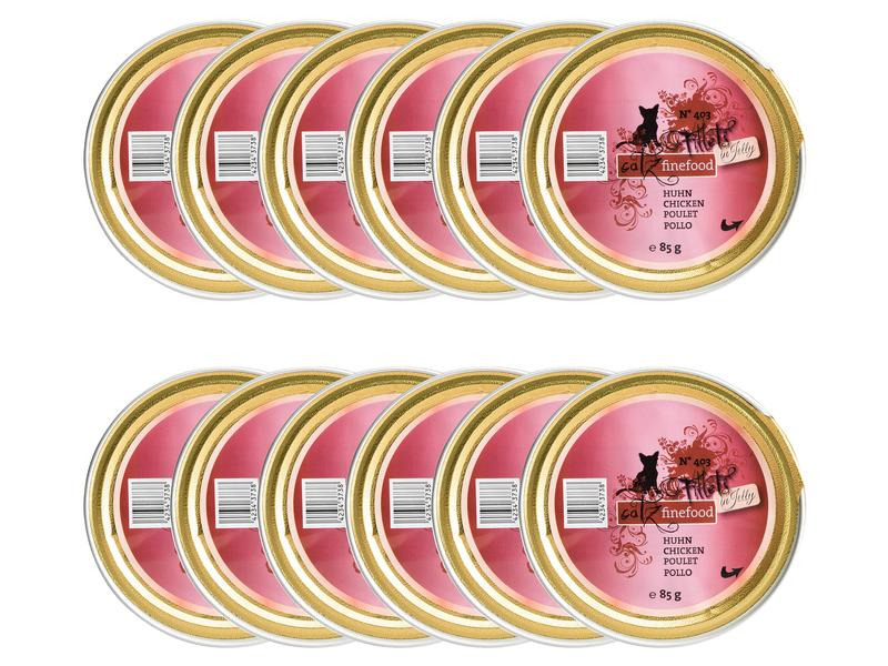 catz finefood Nassfutter Fillets No.403 Huhn, 12 x 85 g