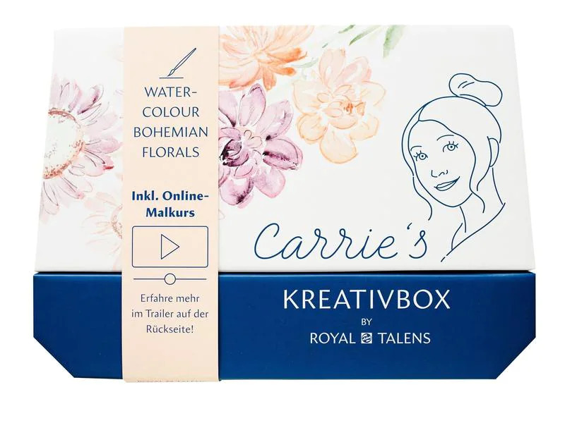 Talens Wasserfarbe Carrie's Kreativbox , Mehrfarbig