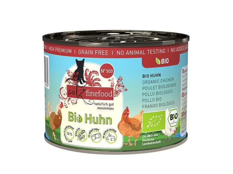 catz finefood Nassfutter Bio No.503 Huhn, 200 g