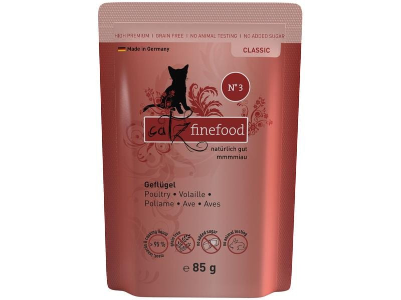 catz finefood Nassfutter No.03 Geflügel, 85 g