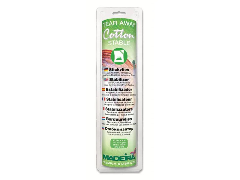 Madeira Stickvlies Tear Aways Cotton Stable 1 Stück