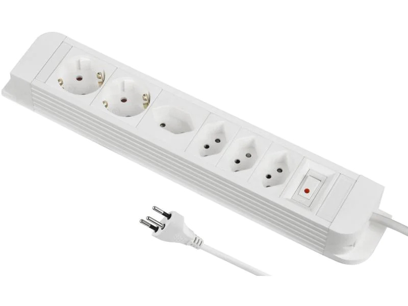 Schönenberger Steckdosenleiste PLUS 4x T13, 2x Schuko