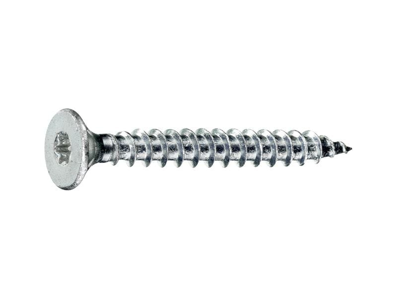 Krafter Spanplattenschrauben Senkkopf 3 x 12 mm Stahl, 16 Stück
