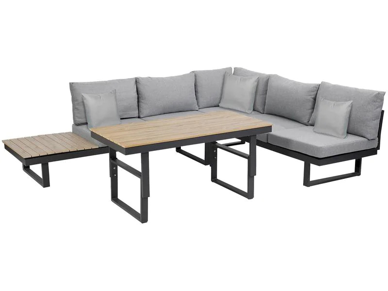 Greemotion Loungeset San Jose, Grau, 4 Sitzplätze