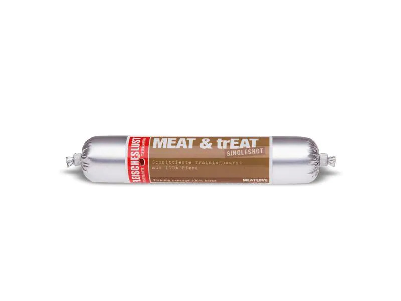 Fleischeslust Leckerli Meat &amp; Treat Singleshot Pferd, 80 g