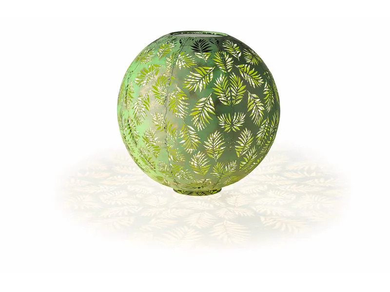STT Laterne Solar Antic Ball Bamboo, Ø 40 cm, Grün