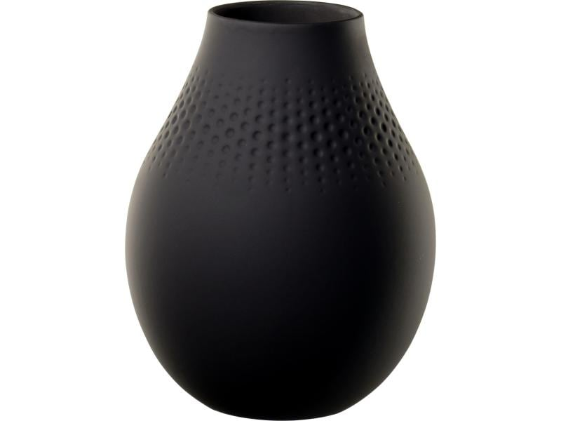 Villeroy &amp; Boch Vase Collier Perle No. 2, Schwarz