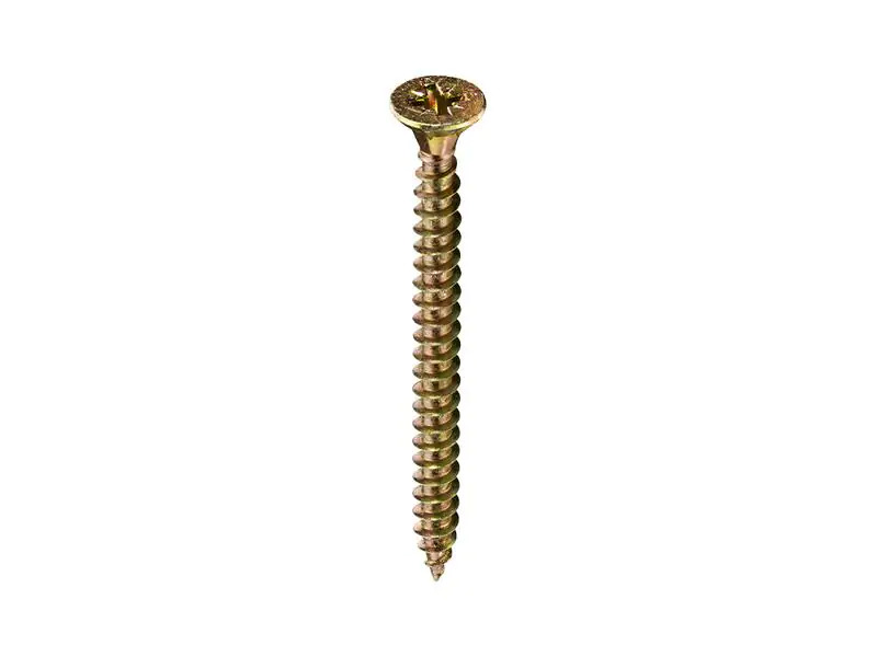 Krafter Spanplattenschrauben Senkkopf 4 x 40 mm Stahl, 16 Stück