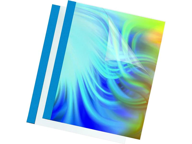 Fellowes Einbanddeckel Prestige für 1-8 Blatt, 100 Stück, Blau