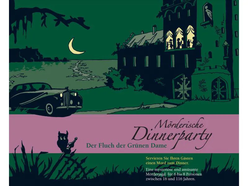 Blaubart Verlag Partyspiel Mörderische Dinnerparty: Fluch der Grünen Dame