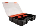 Delock Sortimentskasten Orange / Schwarz 21 Fächer