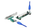 Delock PCI-E Riser Karte x1 zu 1 x PCI 32 Bit Slot mit 60 cm Kabel