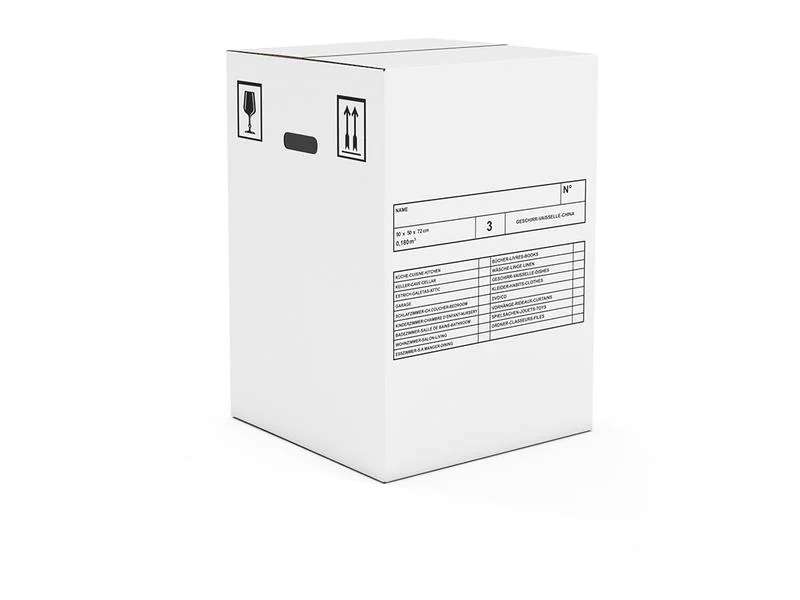 Antalis Umzugsbox 50 x 50 x 72 cm Weiss 10 Stück