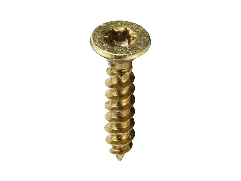 Krafter Spanplattenschrauben Senkkopf 4 x 16 mm Stahl, 16 Stück