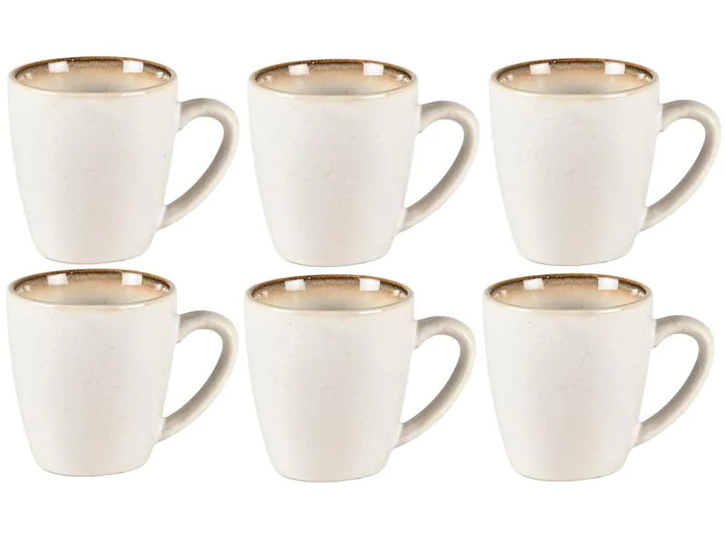 Bitz Kaffeetasse 190 ml, 6 Stück, Beige/Crème