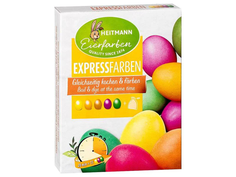 Brauns Heitmann Eierfarben Express 5 Stück, Mehrfarbig