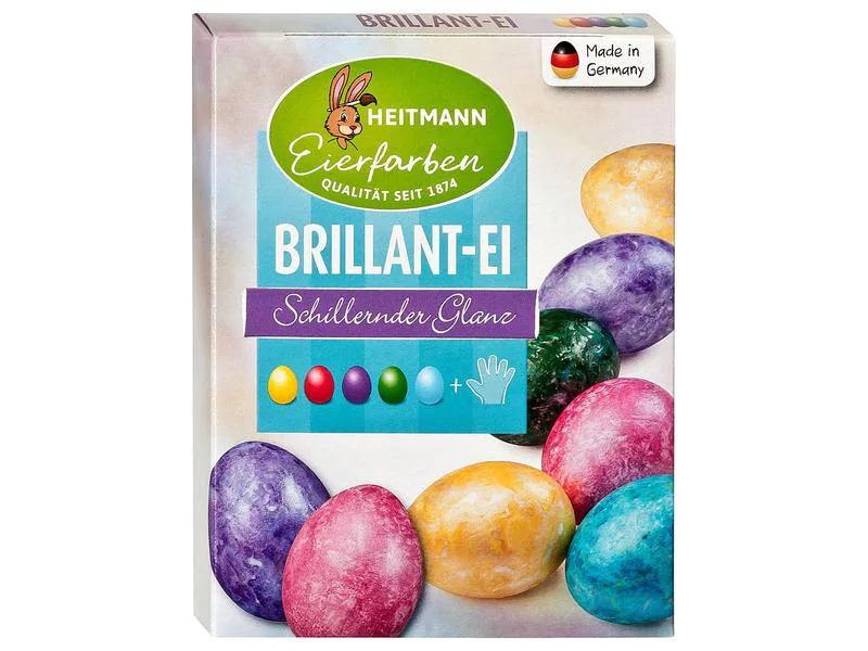 Brauns Heitmann Eierfarben Brillant-Ei 5 Stück, Mehrfarbig