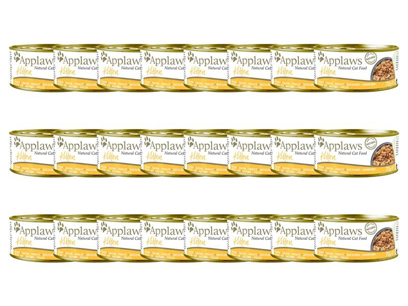 Applaws Nassfutter Dose Kitten Hühnchenbrust, 24 x 70 g