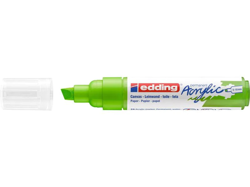 edding Acrylmarker 5000 Breit, Gelbgrün