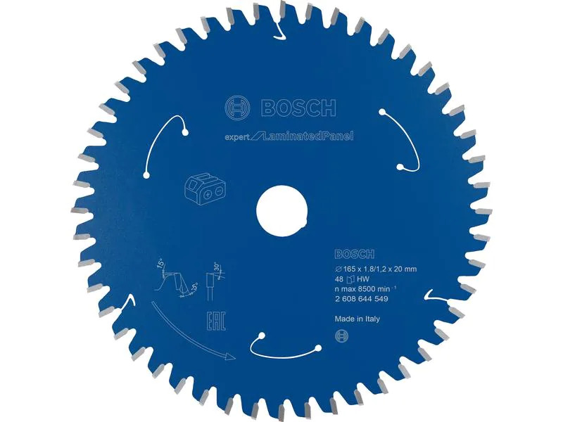 Bosch Professional Kreissägeblatt Expert for Laminated Panel Ø 165, Z 48