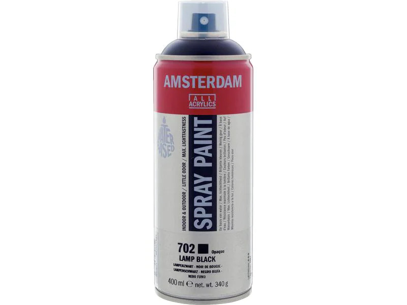 Amsterdam Acrylspray  702 Lampenschwarz deckend 400 ml