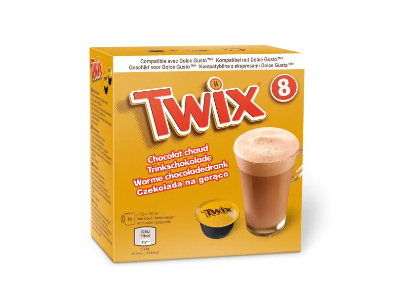 Mars UK Twix Dolce Gusto Trinkschokolade 8 Kapseln