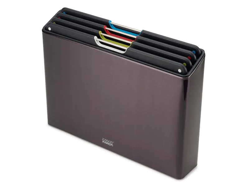 Joseph Joseph Schneidebrett-Set Folio Steel Russschwarz