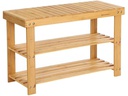 Songmics Schuhorganizer aus Bambus, Nature