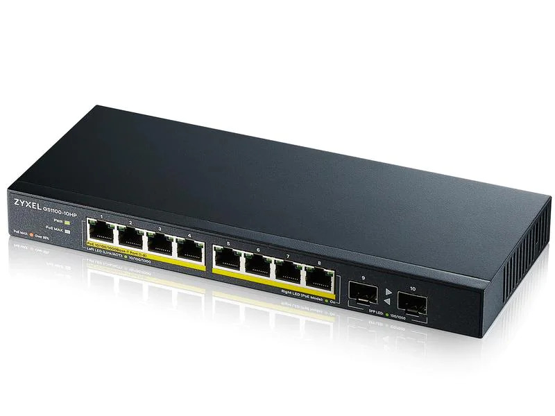 Zyxel PoE+ Switch GS1100-10HP v2 10 Port