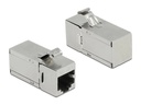Delock Keystone-Modul RJ45 - RJ45 Buchse, Cat.6A 90 Grad gewinkelt