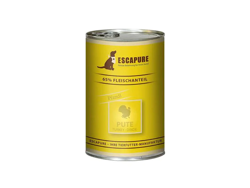 Escapure Nassfutter Puten Pfandl, 400 g