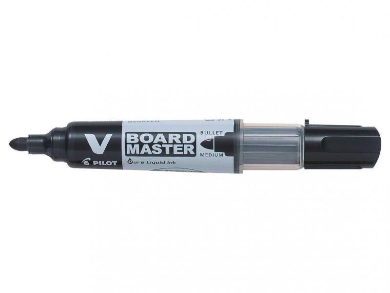 Pilot Whiteboard-Marker Schwarz, Rundspitze