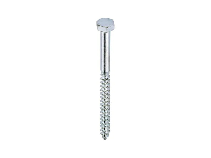 Krafter Schlüsselschrauben Sechskantkopf  8 x 120 mm Stahl, 2 Stück