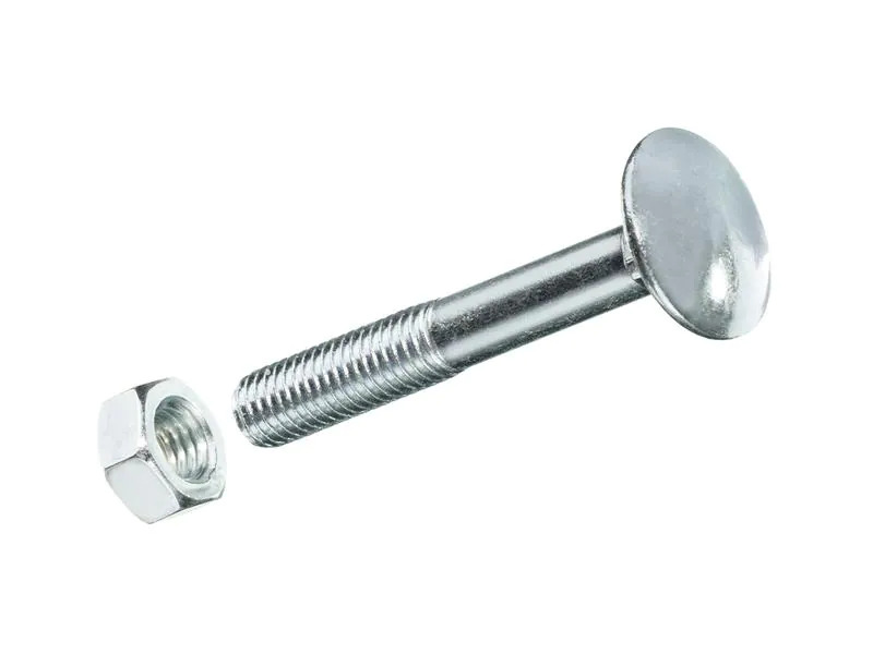 Krafter Schlossschrauben M 8 x 140 mm mit Muttern Stahl, 2 Stück