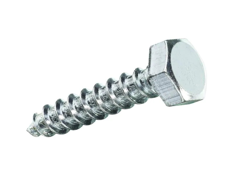 Krafter Schlüsselschrauben Sechskantkopf  8 x 30 mm Stahl, 4 Stück