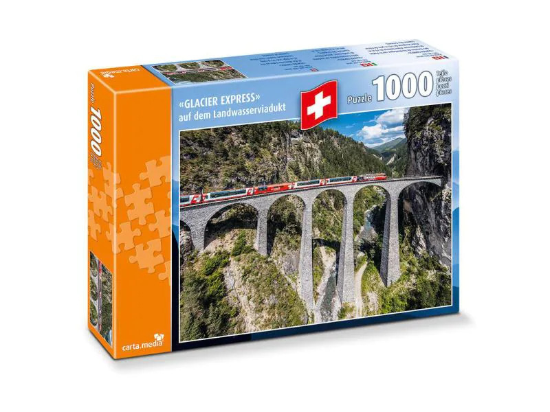Carta.Media Puzzle Glacier Express auf Landwasserviadukt