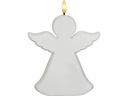 Star Trading LED Grabkerze Flamme Angel, Weiss