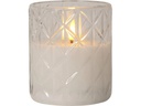 Star Trading LED-Kerze Flamme Romb, Ø 8.5 x 10 cm, Transparent